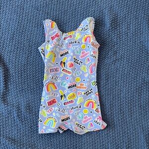 Colorful Graphic Print leotard
